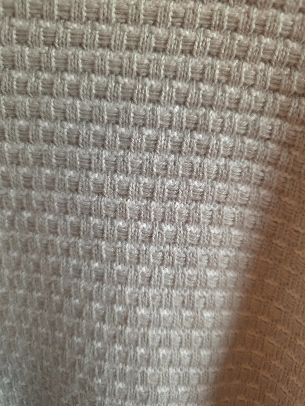 J. Crew Light Beige Waffle Knit Turtleneck Sweater